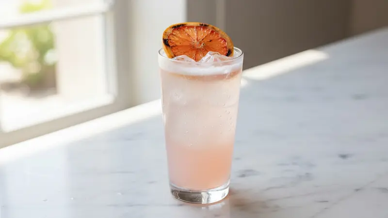 15-Minute Grilled-Grapefruit Gin Collins