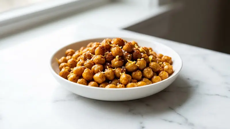 Air Fryer Crunchy Chickpeas (for salads and snacking)