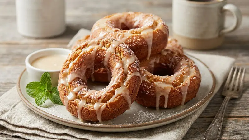 Air Fryer Glazed Old-Fashioned Donuts
