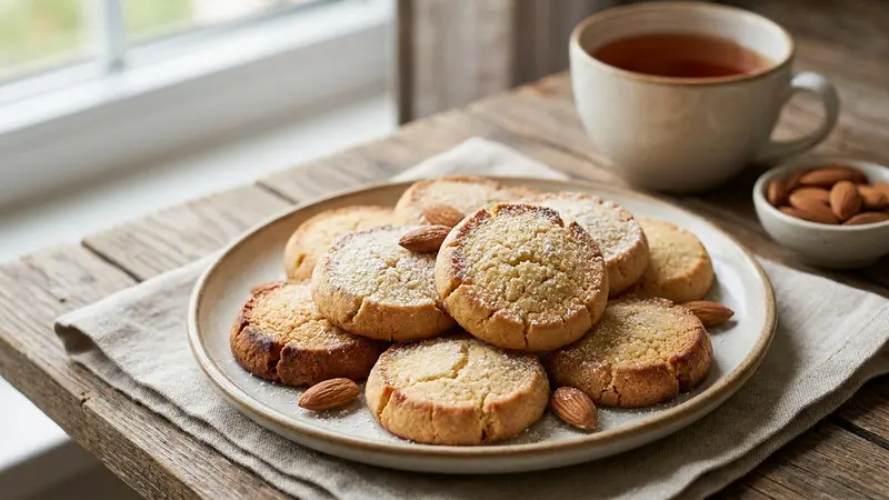 Almond Flour Shortbread Cookies (Gluten-Free, Crisp Edges Tender Center)
