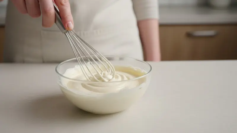 Prepare cream cheese swirl
