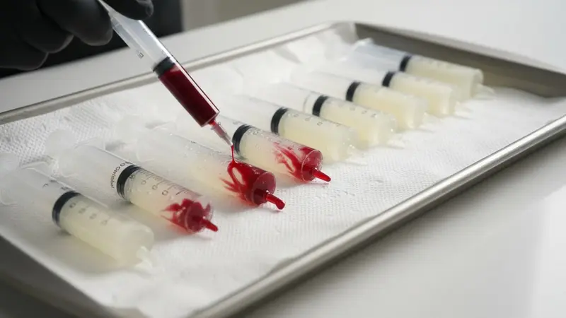 Add the 'blood' and finish setting