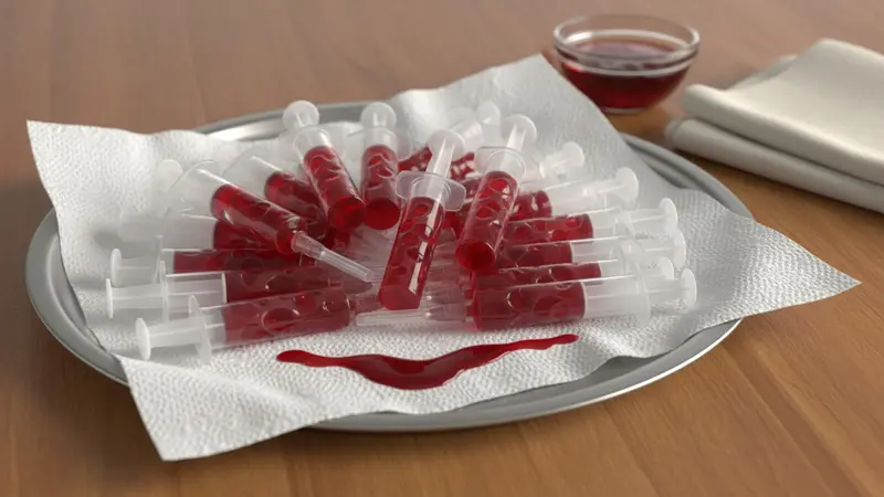 Bloody Syringe Jello Shots