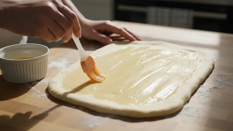 Shape into layered butterflake rolls