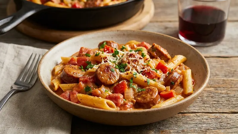Cajun Sausage Pasta