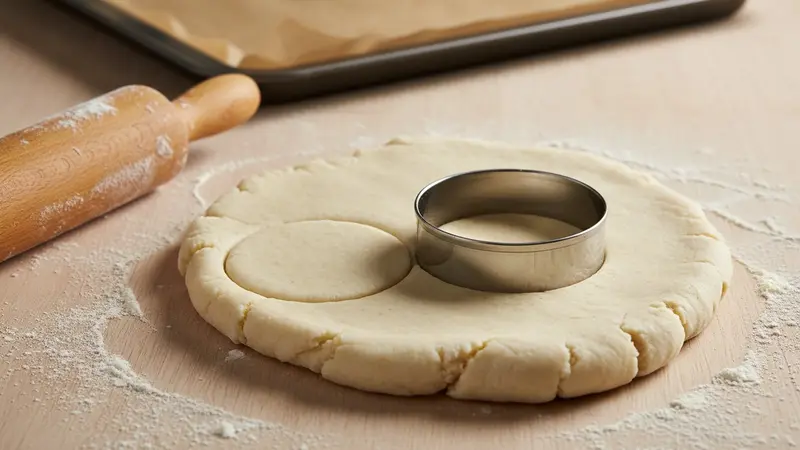Roll, cut and arrange cookies