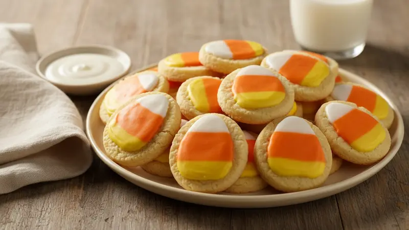 Candy Corn Sugar Cookies