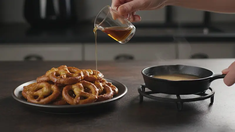Optional bourbon‑maple drizzle