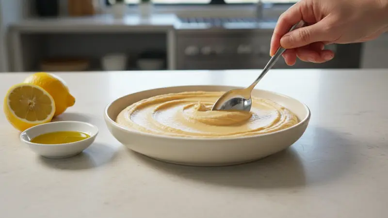 Blend to a smooth, balanced hummus