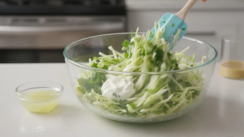 Make the cilantro-lime slaw
