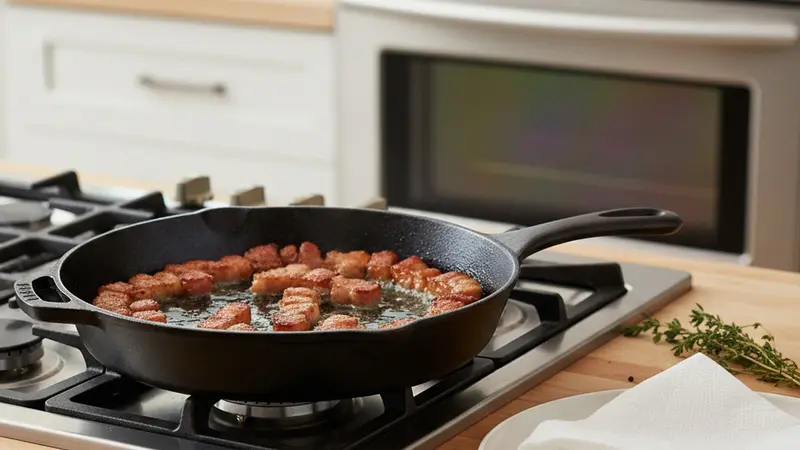 Crisp the bacon