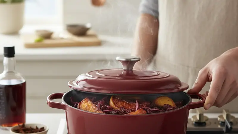 Cover and braise (stovetop or oven)