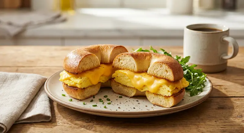 Classic Egg and Cheese Bagel with Melty American
