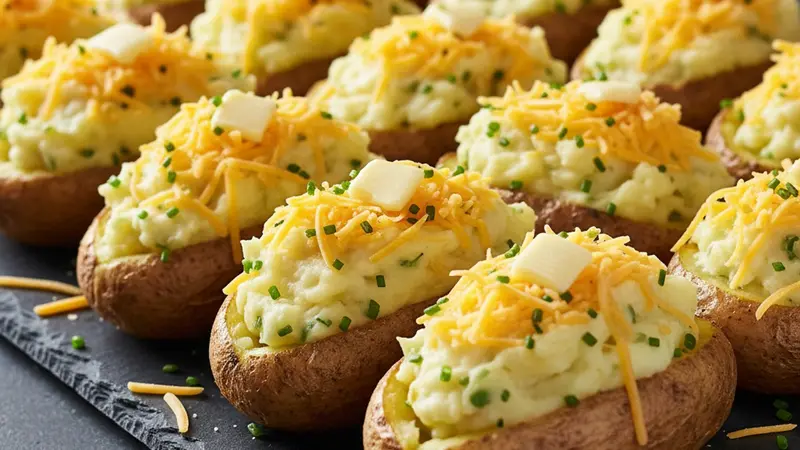 Classic Horseradish‑Cheddar Twice‑Baked Potatoes — Steakhouse Roast Beef Side
