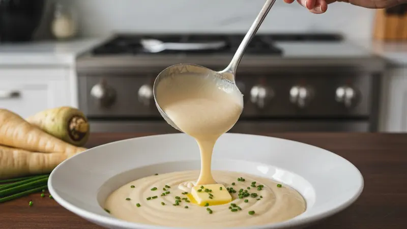 Serve and garnish