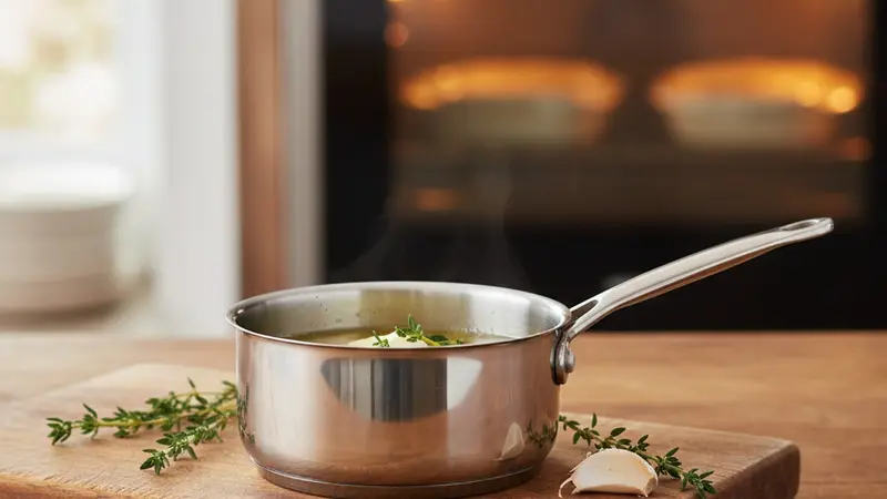 Make thyme-infused clarified butter