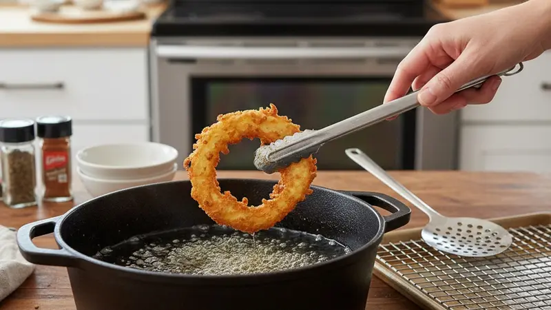 Fry in batches until golden