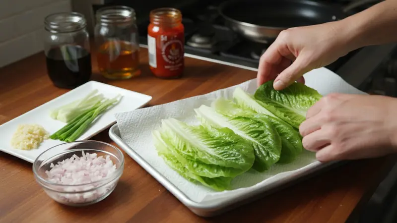 Prep the produce and mise en place