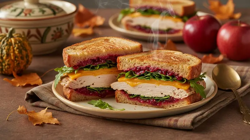 Crispy Thanksgiving Turkey Sandwiches