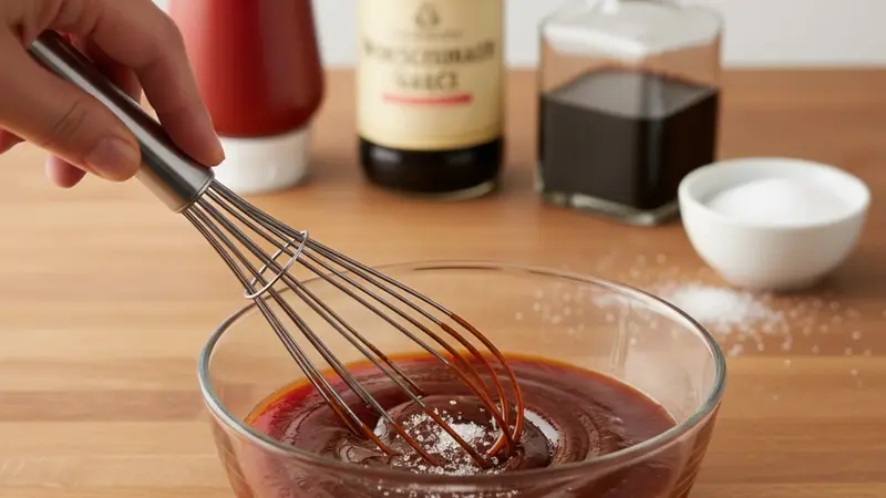 Make quick tonkatsu sauce