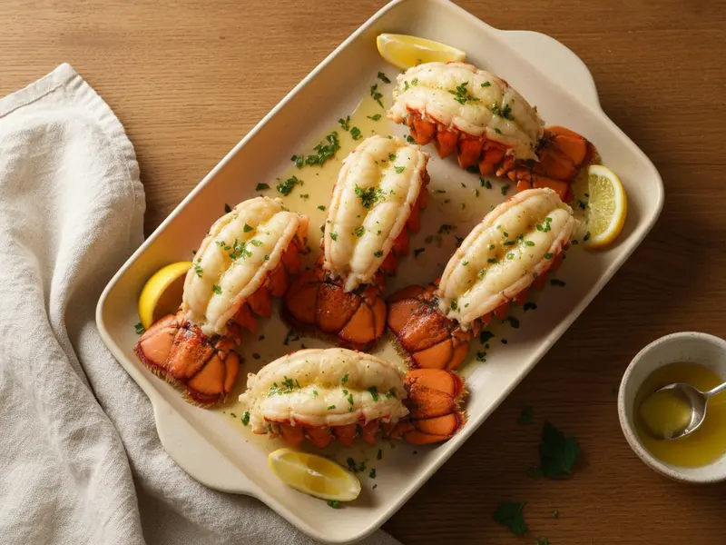 Easy Baked Lobster Tails with Lemon Garlic Butter