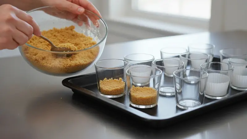 Make the graham cracker crust