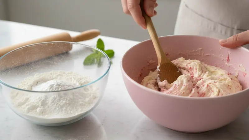 Combine dry ingredients and form dough
