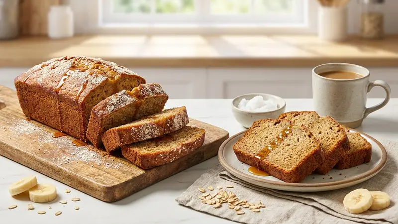 Gluten-Free Banana Bread with Oat Flour and Coconut Oil (No Xanthan Gum)