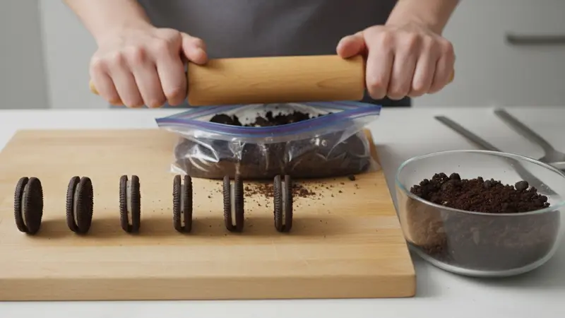 Prep cookie crumbs