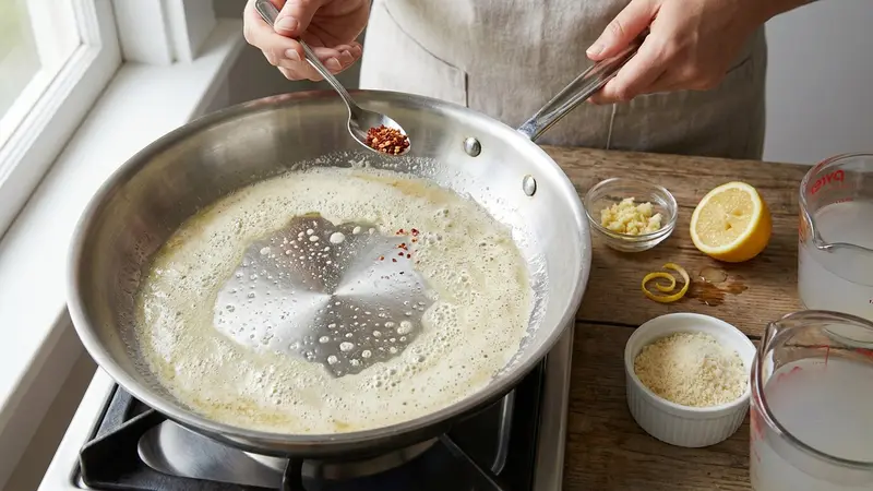 Make the chili-lemon butter