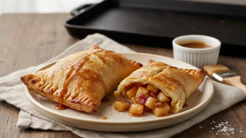 Grilled Caramel Apple Bacon Hand Pies