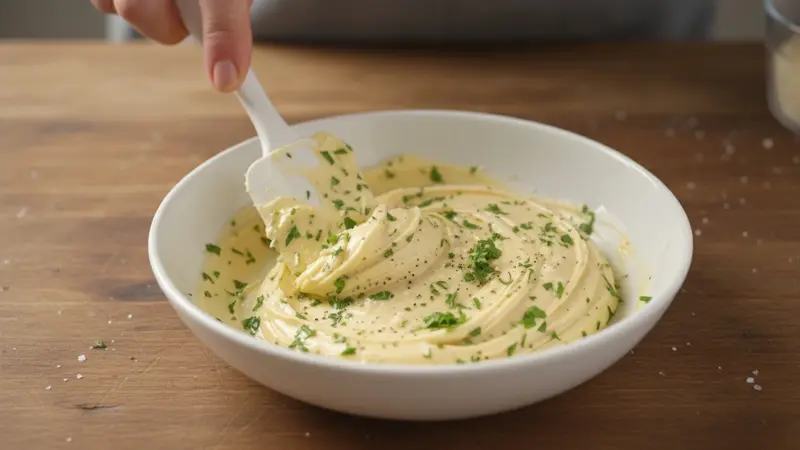 Make the garlic‑herb butter