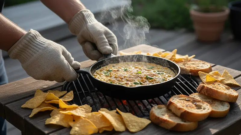 Serve hot with chips or grilled bread