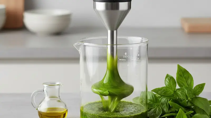 Prepare the basil oil