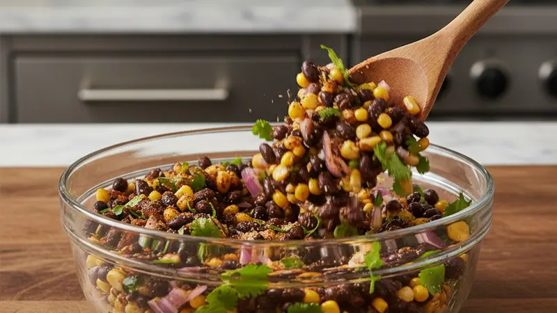 Make the smoky black bean & corn relish