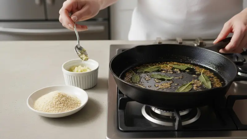 Make the brown-butter sage crumb