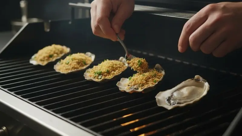 Top, crisp the crust, and serve