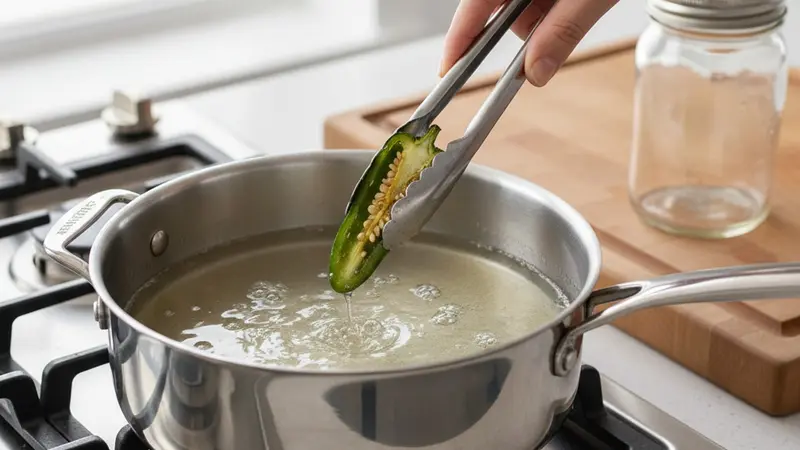 Make grilled-jalapeño simple syrup