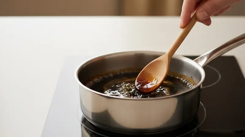 Make the balsamic glaze