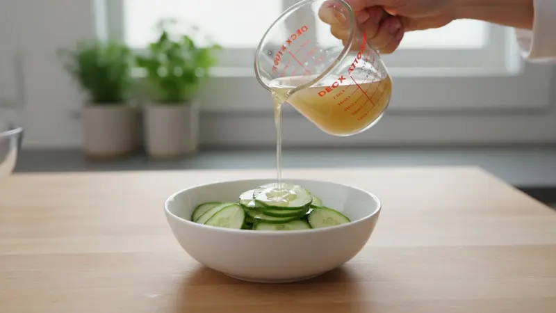 Make quick-pickled cucumber
