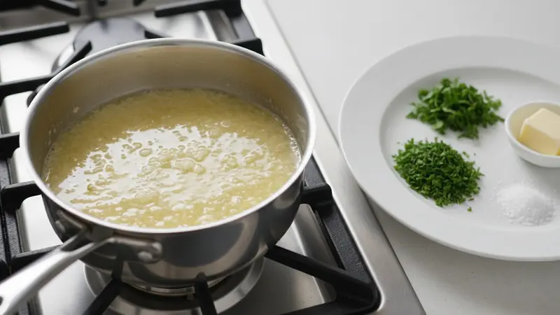 Make the white‑wine herb butter
