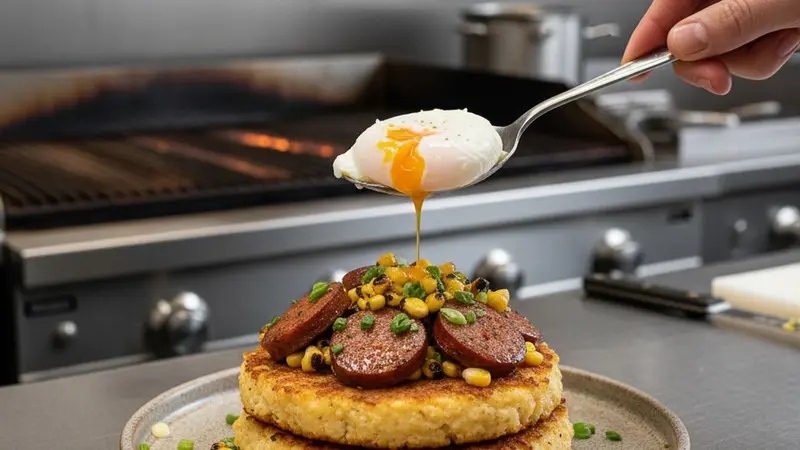 Cook the eggs and assemble