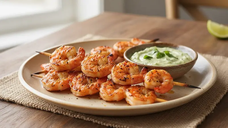 Grilled Tajín Shrimp Skewers (Gluten-Free)