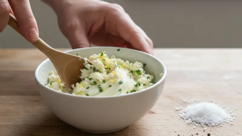 Make the herbed goat cheese
