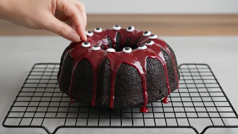 Cool, glaze, decorate and slice