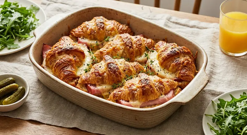 Ham Gruyere Croissant Sandwich
