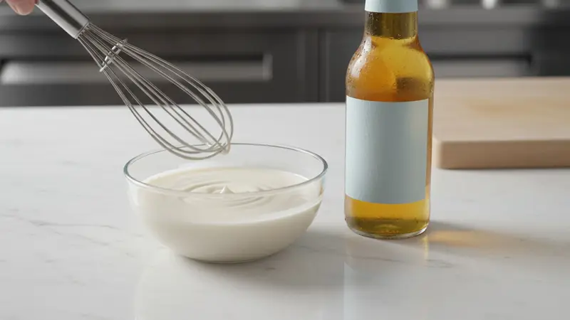 Make the milk-beer slurry