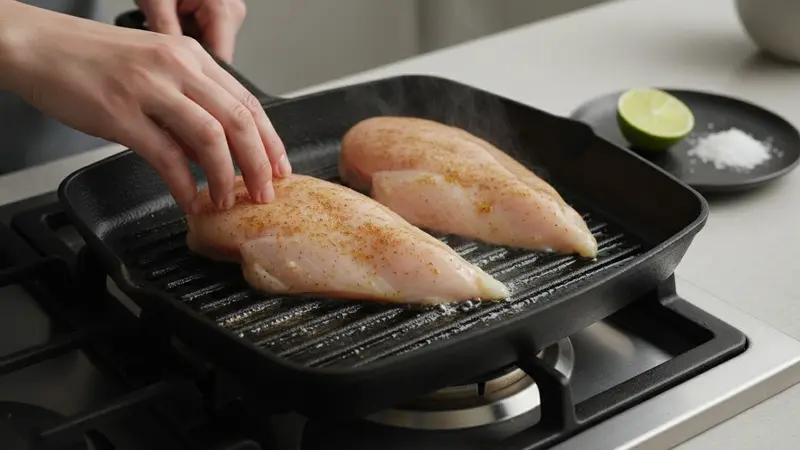 Season and grill the chicken