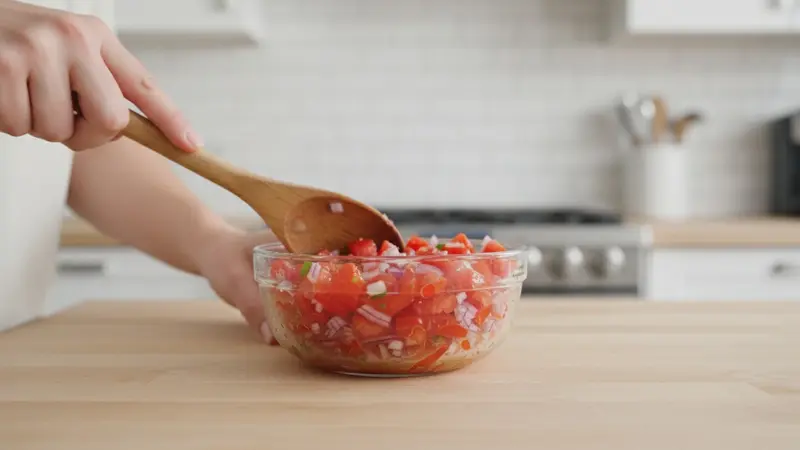 Make the quick pico de gallo