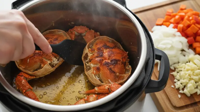 Sauté shells and aromatics